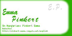 emma pinkert business card